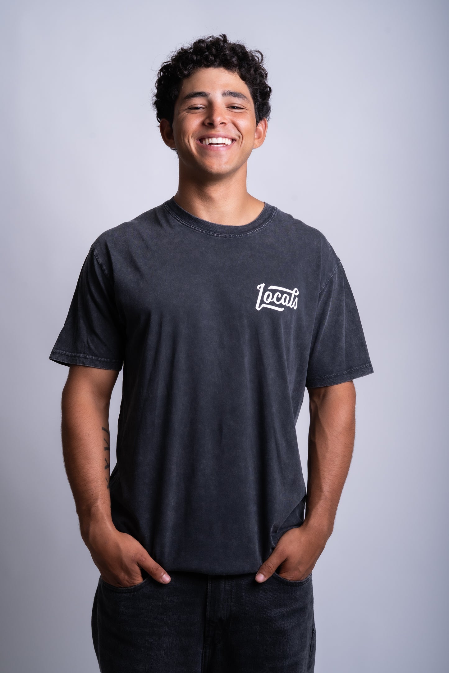"Locals" Stone Wash T