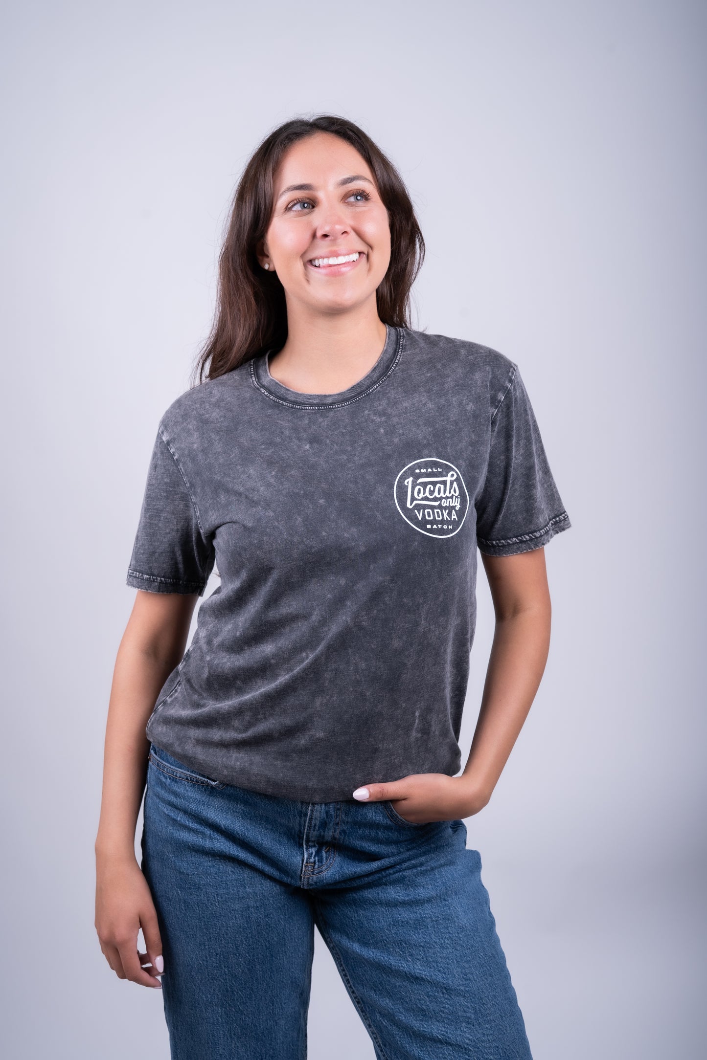 Locals Only Vodka Stone Wash T